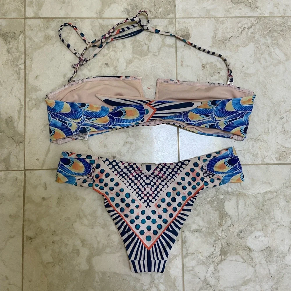 Mara Hoffman Pink Peacock Bikini - Picture 3 of 8